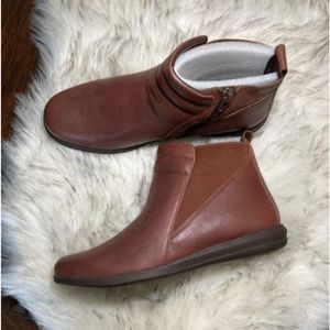 David Tate Women's Leather Cactus Bootie Boot Shoe Size 10